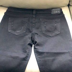 Black True Religions with Swarovski Crystal sz 32